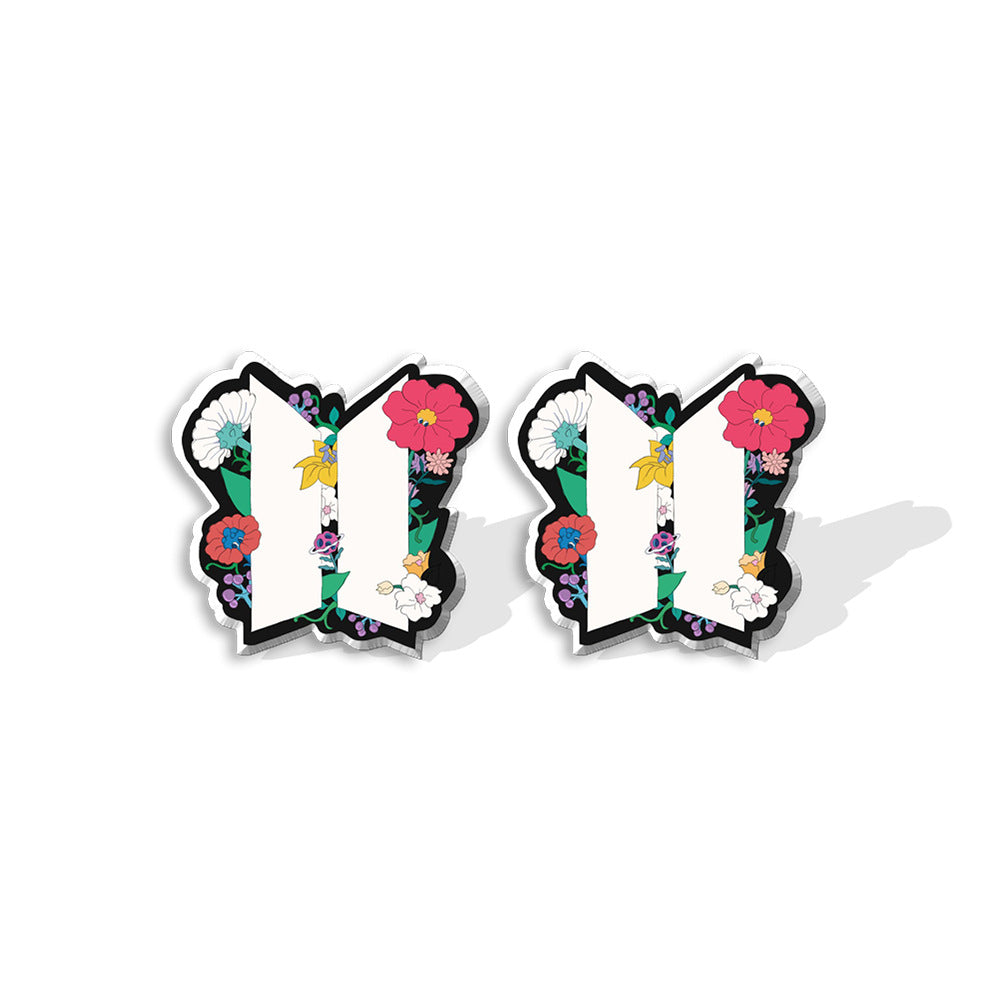 Acrylic bulletproof youth group earrings (Minimo de compra 5) MIC-XiangL045