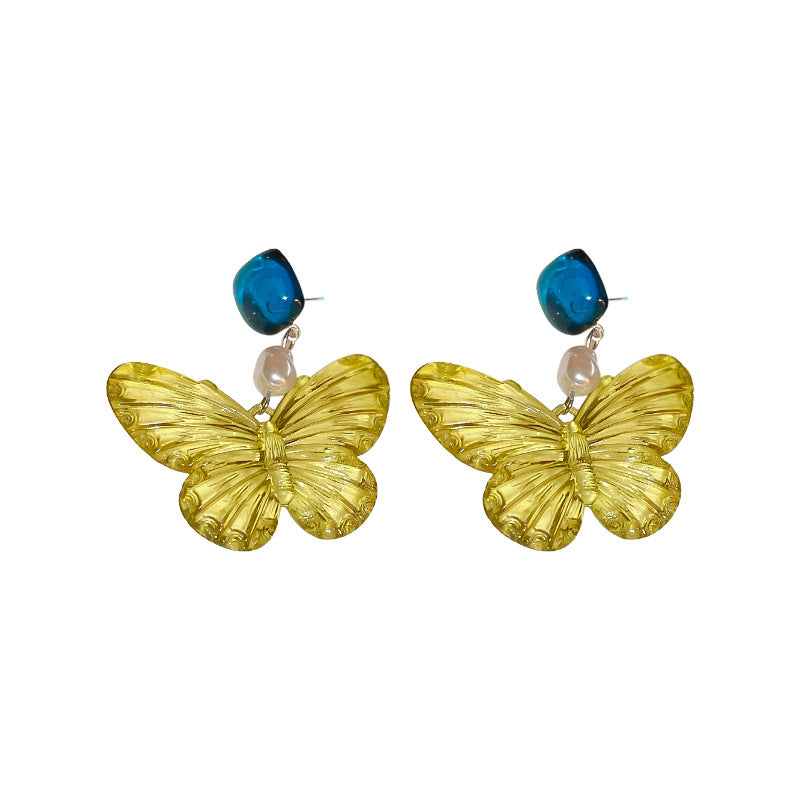 Alloy butterfly square earrings MYA-BAOY065