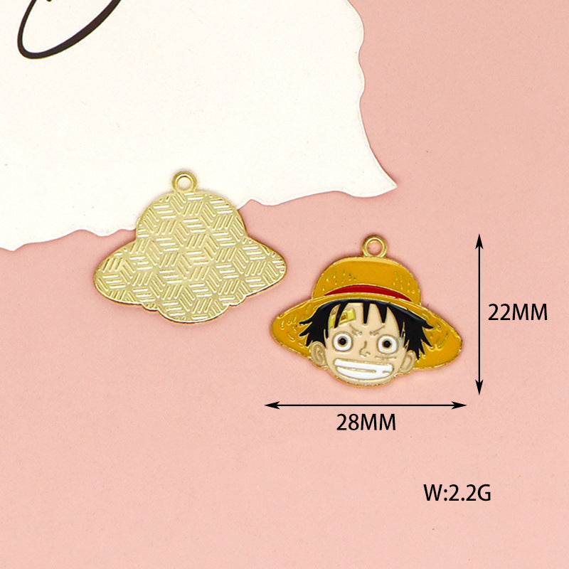 Alloy cartoon pirate king pendant (Minimo de Compra 10) MIC-JingX019