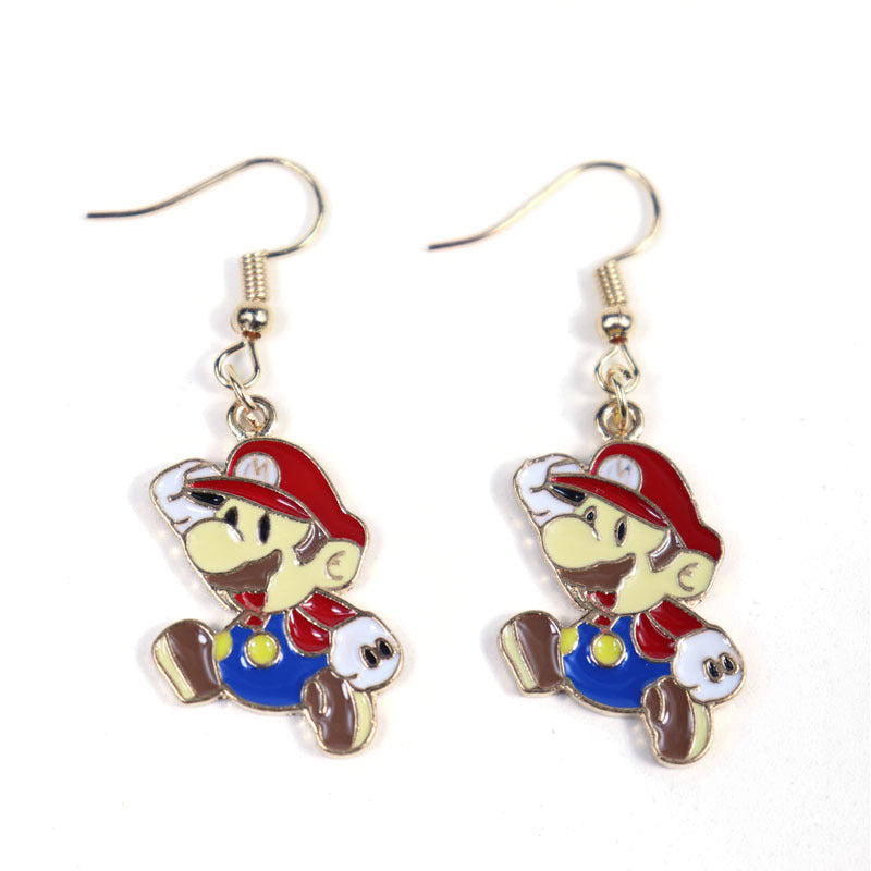 Alloy Game Mario Earrings MIC-XuXin006