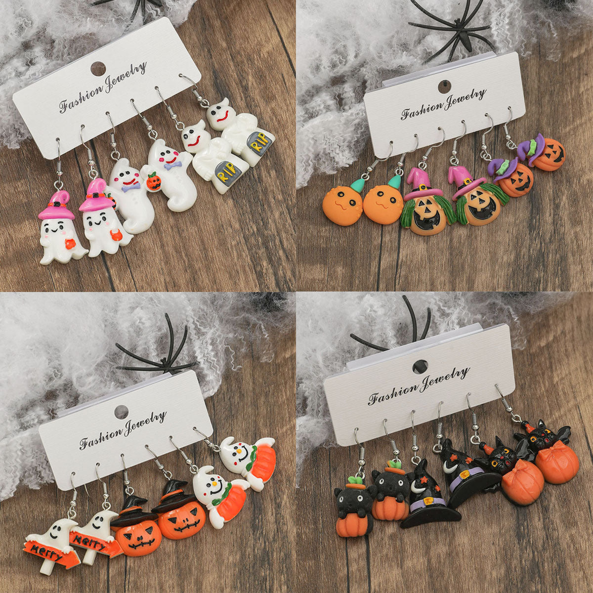 Acrylic New Halloween Collection Earrings (Minimo de compra 2) MYA-GanL032