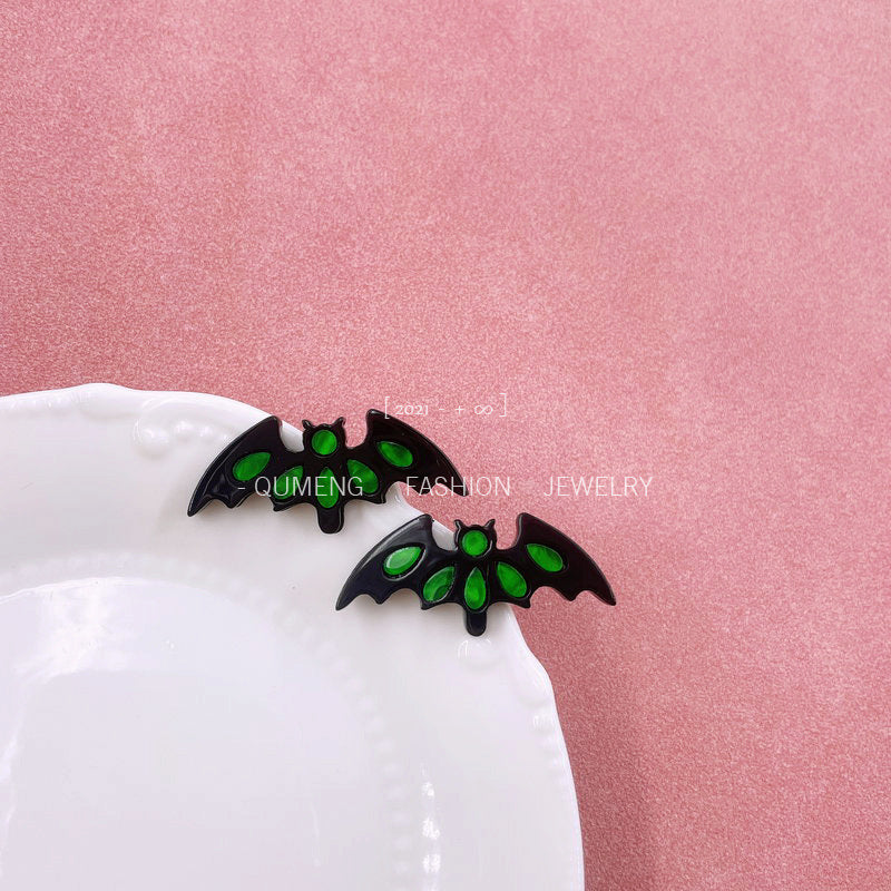 Alloy acrylic new bat earrings MIC-OuG103