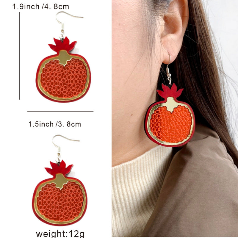 Acrylic Fruit and Vegetable Earrings MYA-XueP080