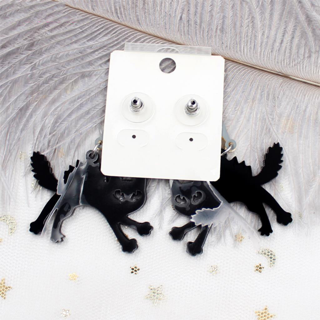 Acrylic lightning cat earrings Minimo de compra 5 MIC-XiaoY006