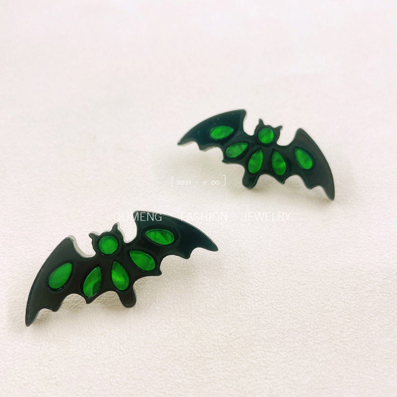 Alloy acrylic new bat earrings MIC-OuG103