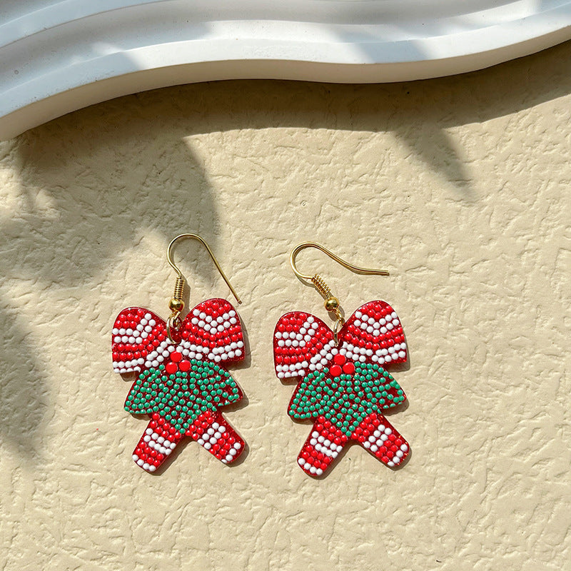 Alloy cartoon Santa Claus earrings (Minimo de Compra 2) MYA-PingH036