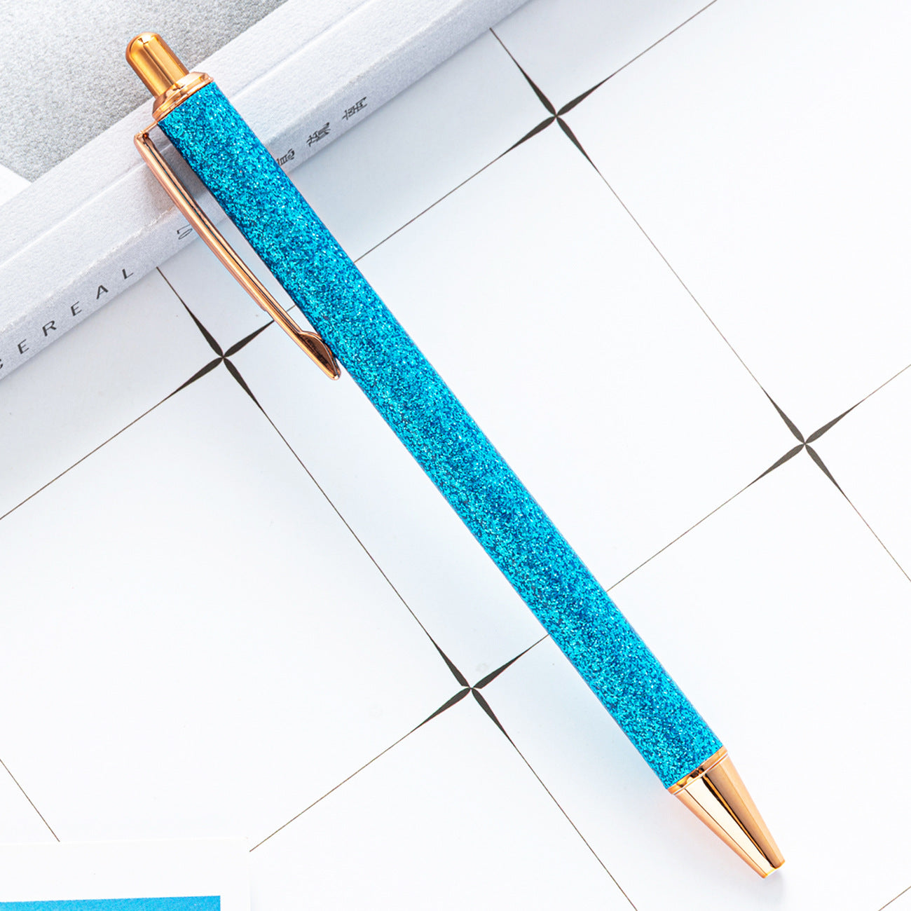 Ballpoint Pen Metallic Glitter Press Action Pen JingL001