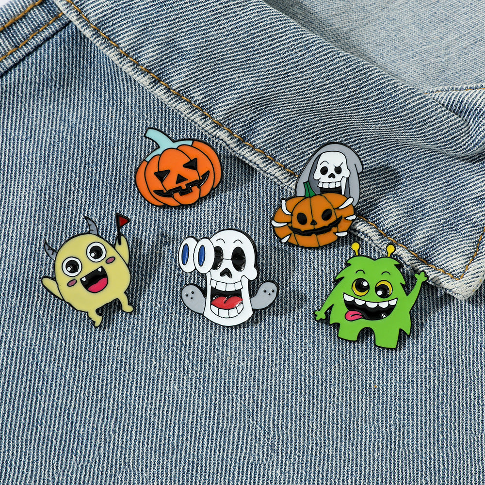 Alloy Halloween pumpkin monster brooch (Minimo de Compra 2) MIC-ShengY045