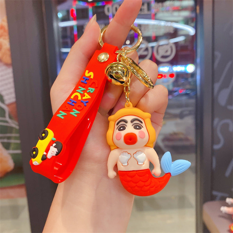 PVC cute cross-dressing keychain （Minimo de compra 2） MYA-YouM006