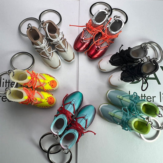 PVC gradient 3D high top shoe keychain MIC-MiaoY085