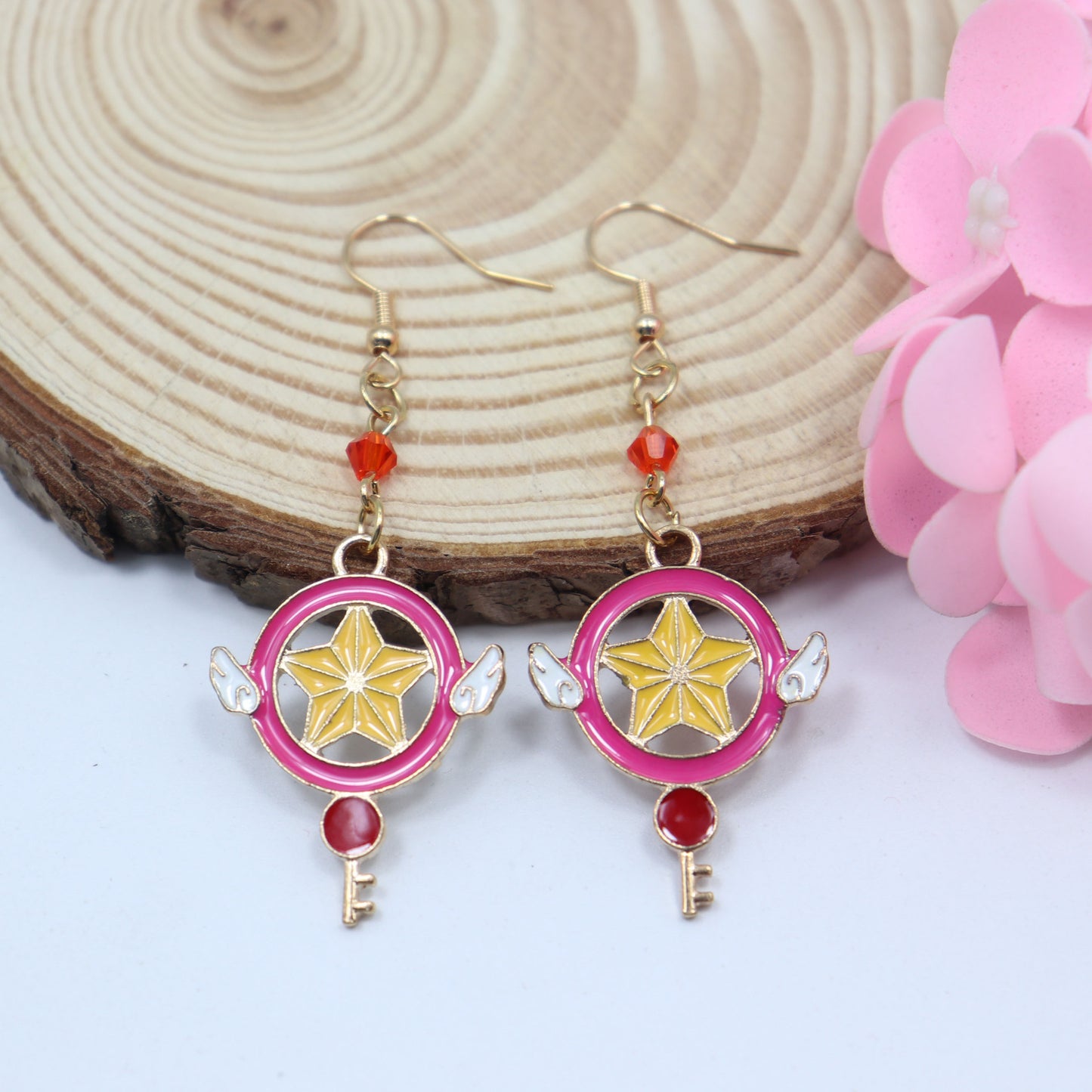 Alloy versatile cherry blossom earrings (Minimo de Compra 2) MIC-XuXin001