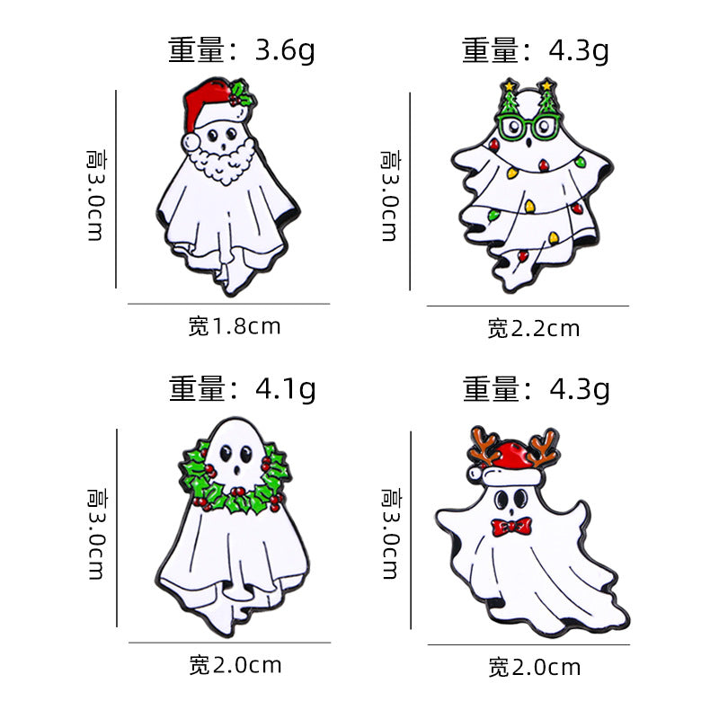 Alloy Christmas series cartoon brooch (Minimo de Compra 5) MIC-YiN019