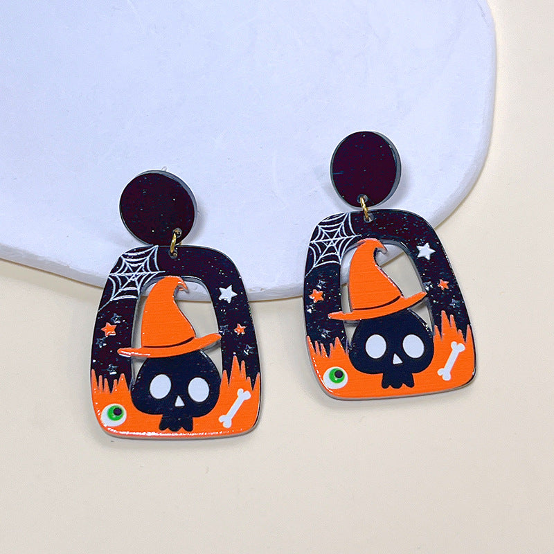 Acrylic New Halloween Collection Earrings PinH007