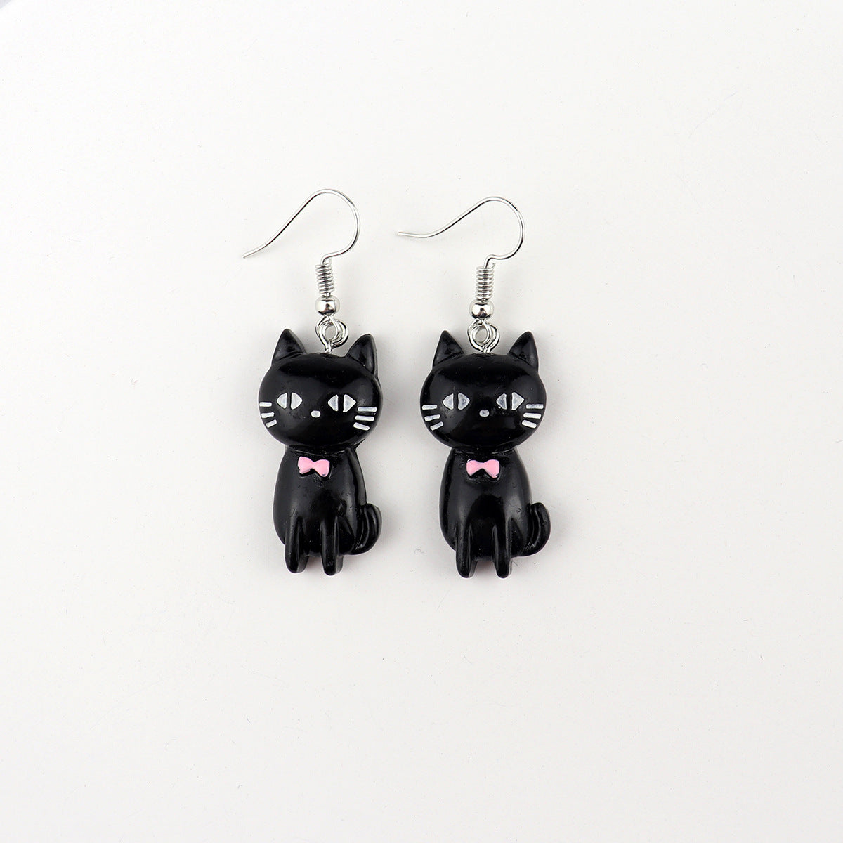 Acrylic Cute Cat Earrings MIC-NiQ036