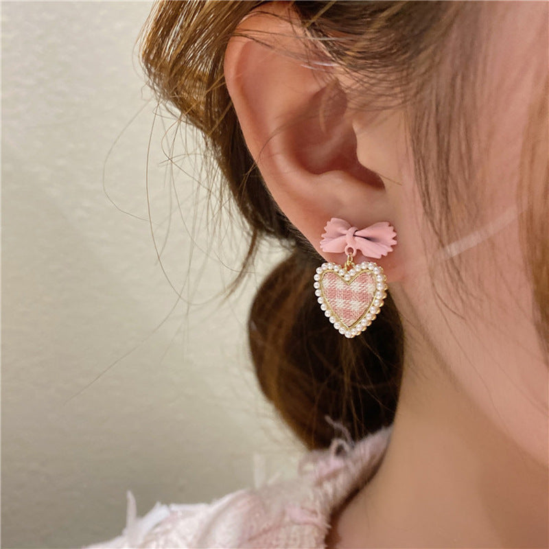 Alloy New Love Bow Earrings (Minimo de Compra 2) MIC-XingS015