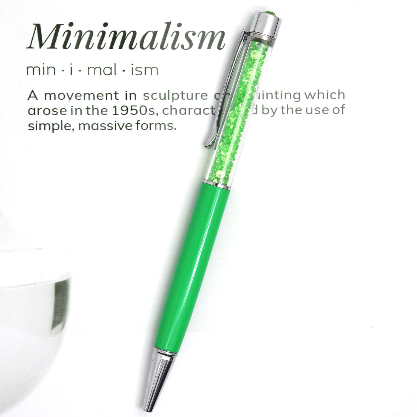 Plastic Diamond Crystal Pen YiShg001