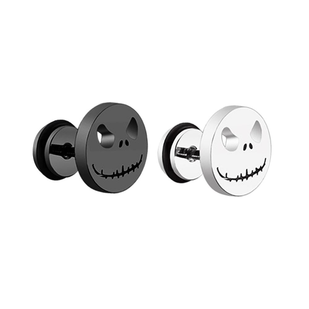 Earrings Metal Stainless Steel Skull Men's Stud Earrings Minimo de compra 2 JiM001