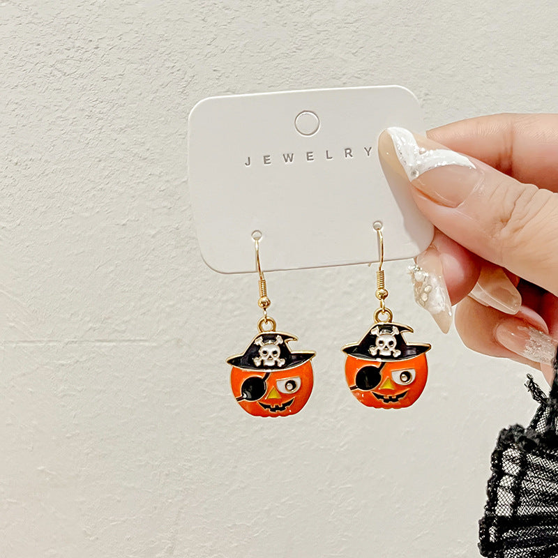 Acrylic Halloween vampire lip earrings MIC-MDD043