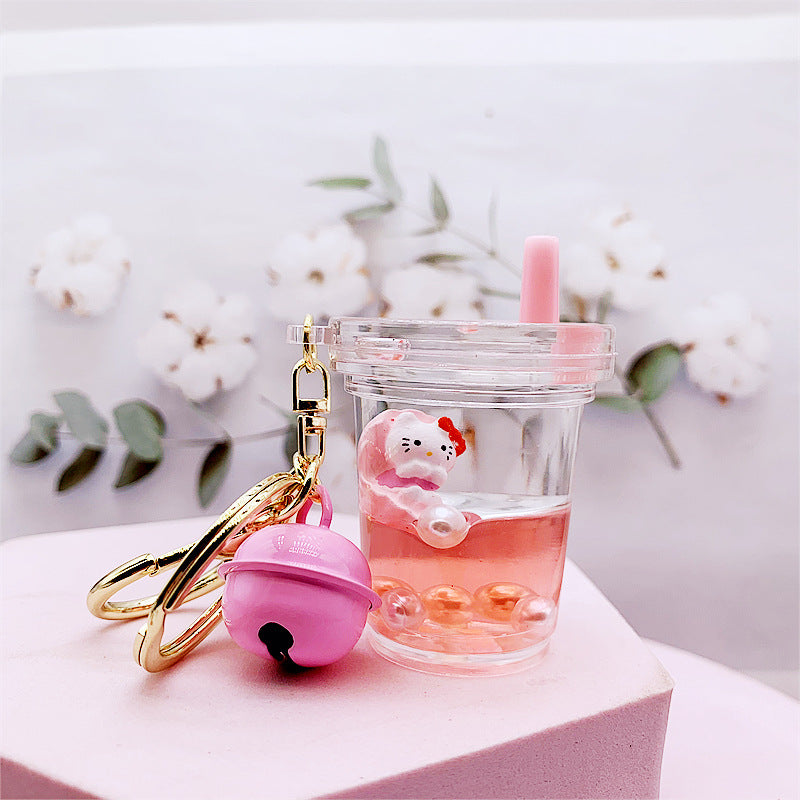 Keychains Acrylic Doll Baby Pendant Bottle MOQ≥2 DMF020