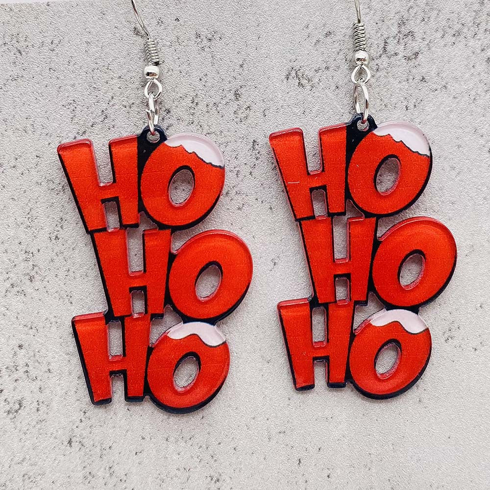 Acrylic Christmas Cartoon Earrings (Minimo de Compra 2) MIC-ChenY022