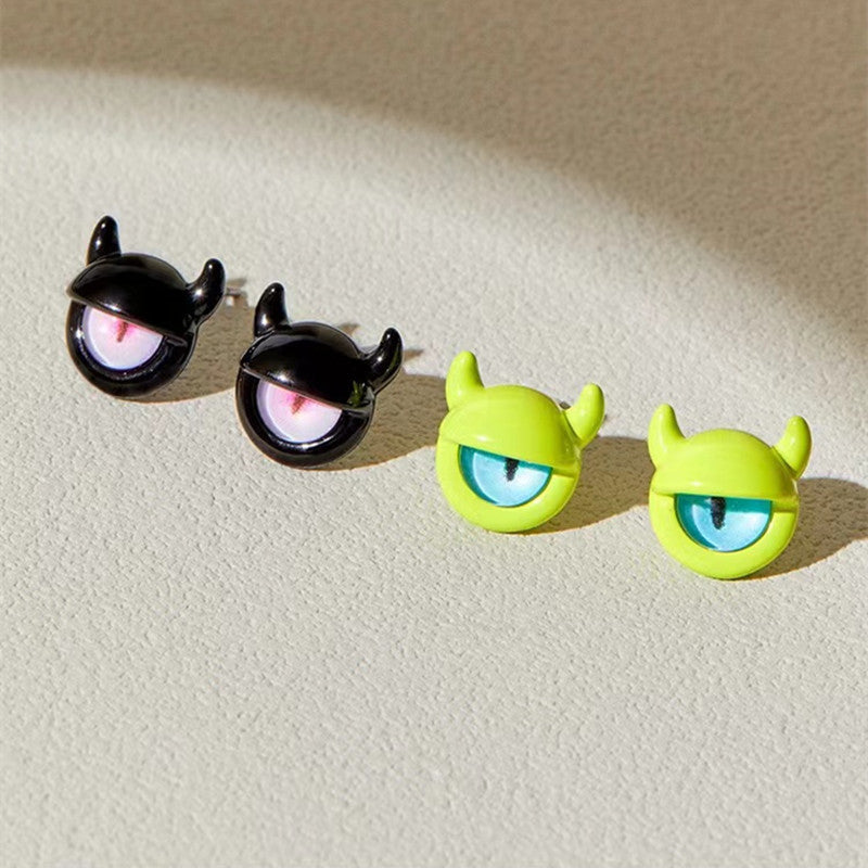 Alloy cute little monster earrings MIC-BeiY004