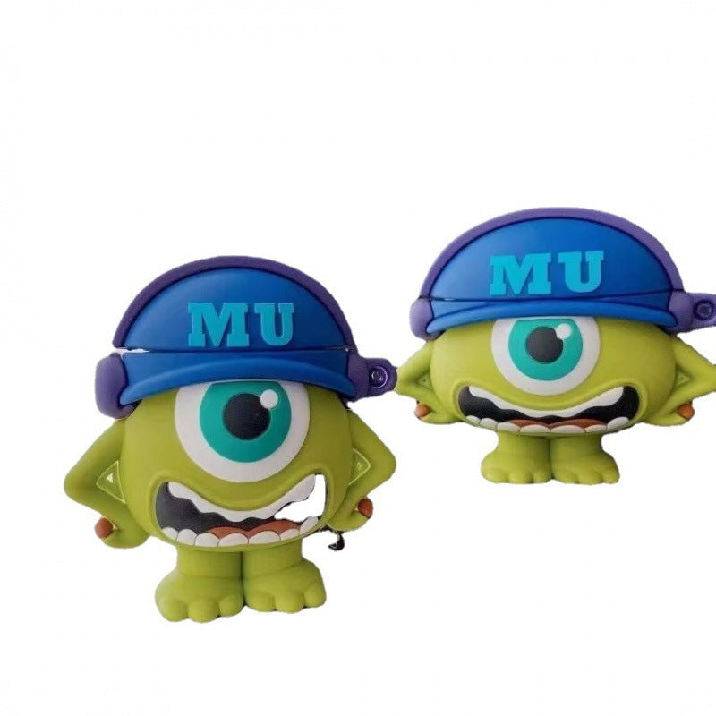 Silicone cartoon monocular monster earphone case (Minimo de compra 2) MIC-JLF010