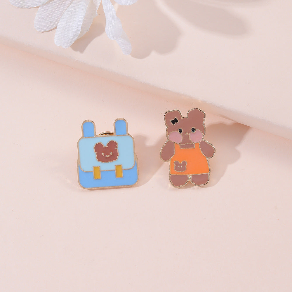 Alloy animal bear rabbit brooch (Minimo de compra 2) MIC-ZhiJ013