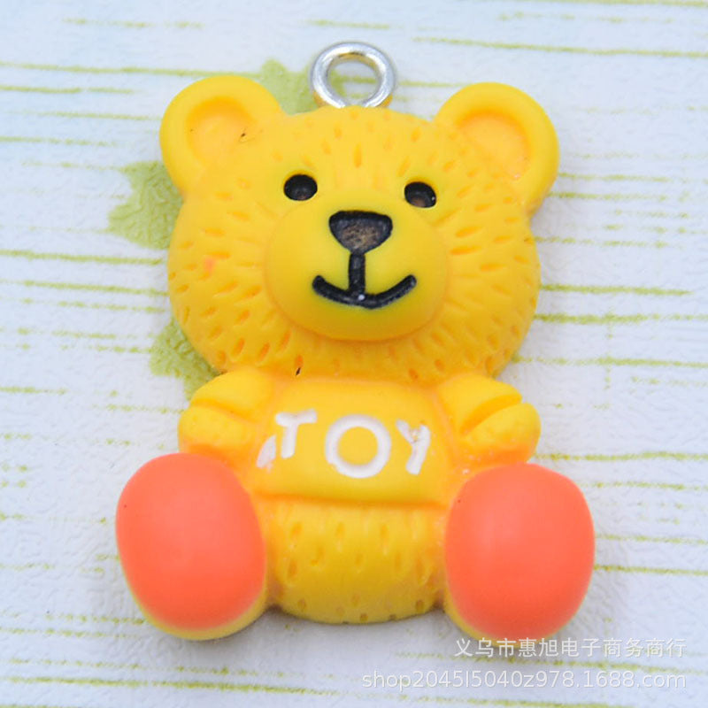 Resin letter teddy bear accessories MYA-HuiX007