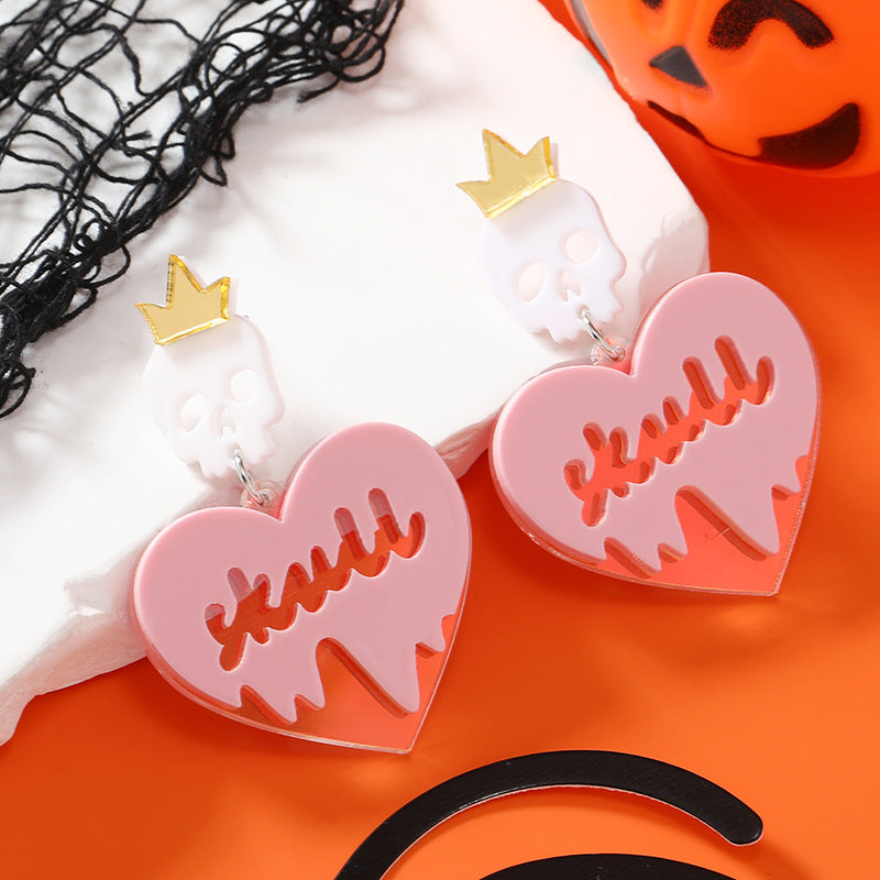 Acrylic Melting Love Earrings MYA-KaiQ046