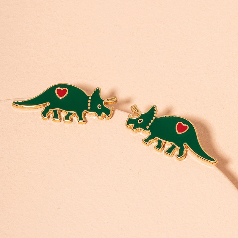 Acrylic Dinosaur Earrings MIC-HLM023