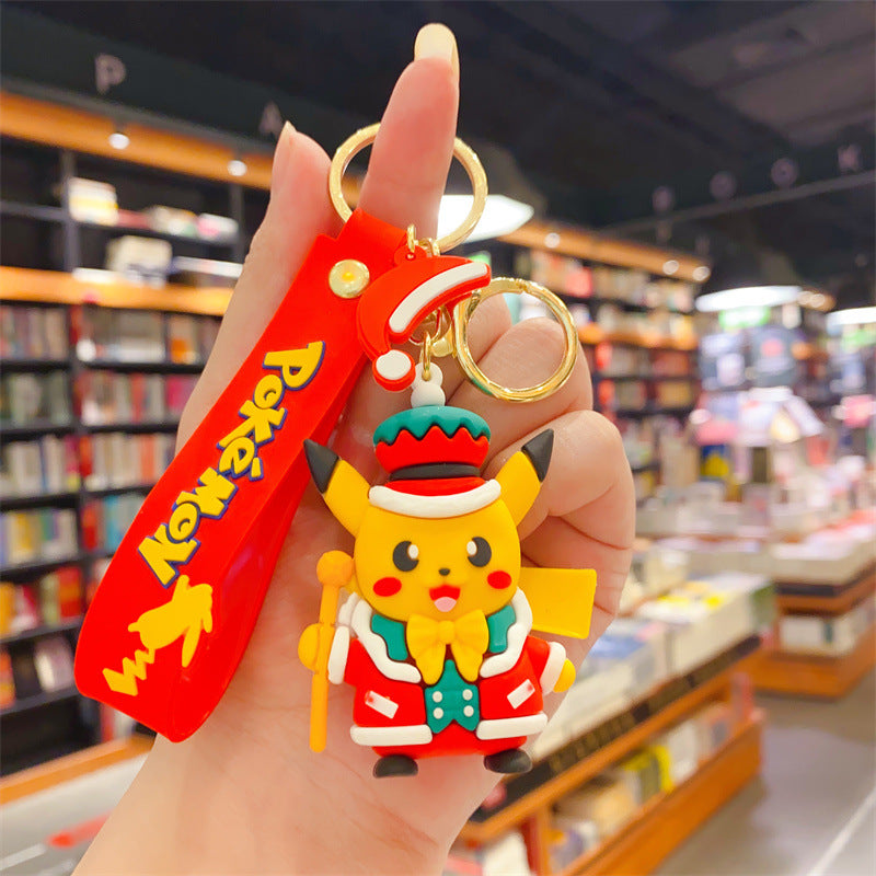 PVC cute cartoon Christmas keychain （Minimo de compra 2） MYA-YouM010