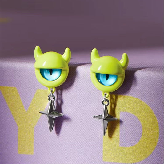 Alloy cute little monster earrings MIC-BeiY004