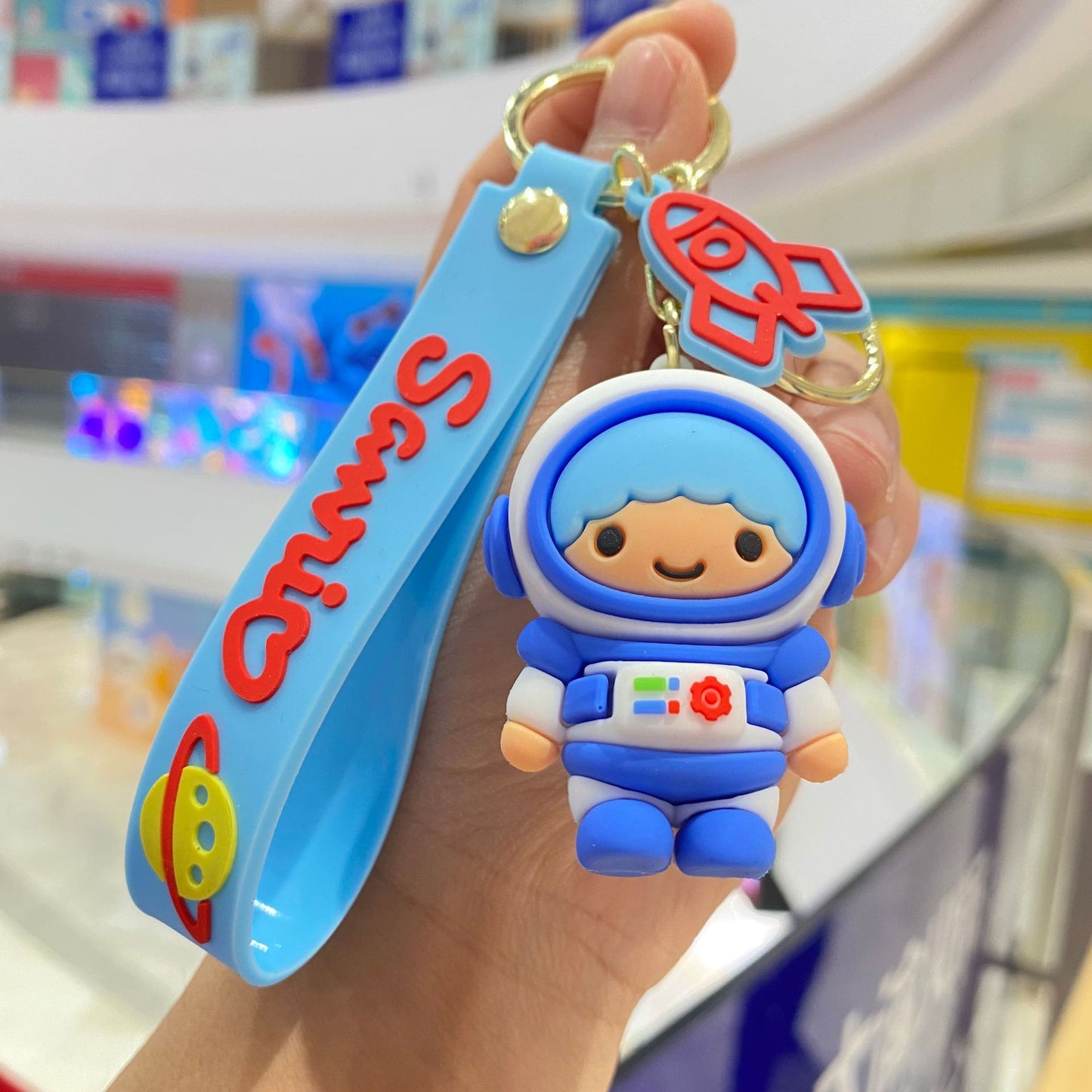 PVC creative space cartoon keychain (Minimo de Compra 2) MIC-PengY021