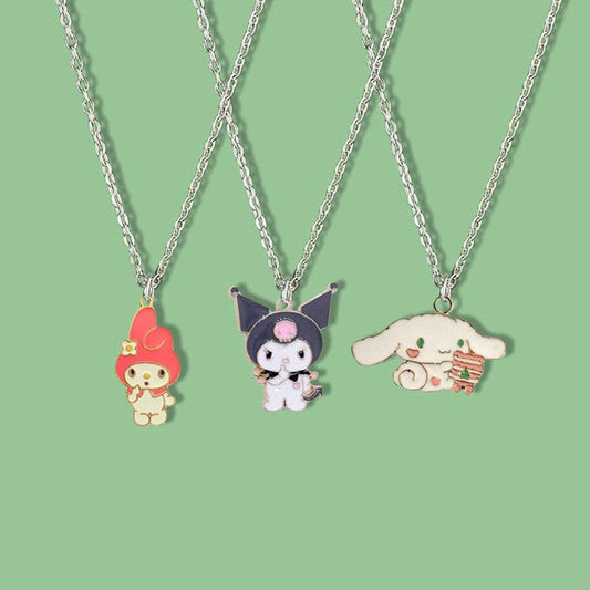 Cartoon Alloy Puppy Necklace （Minimo de compra 2） MIC-DinH010