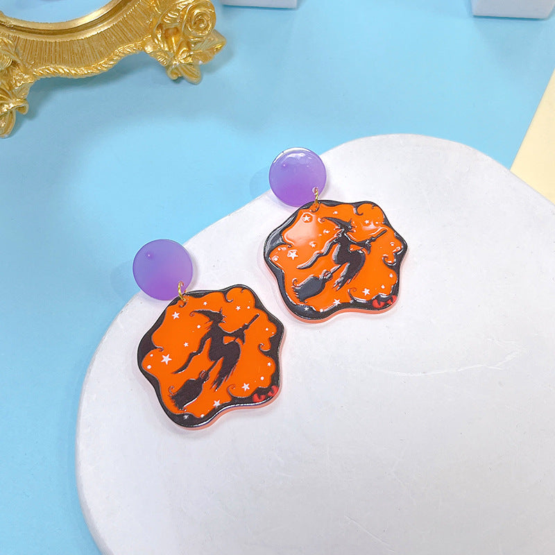 Acrylic New Halloween Collection Earrings PinH005