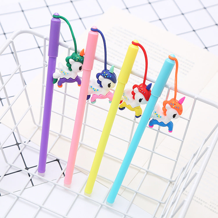 Cartoon Pony Silicone Plastic Ballpoint Pen Liuj013