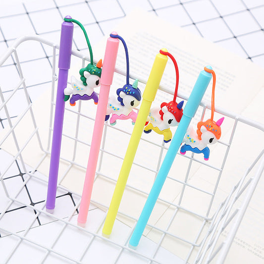 Cartoon Pony Silicone Plastic Ballpoint Pen Liuj013