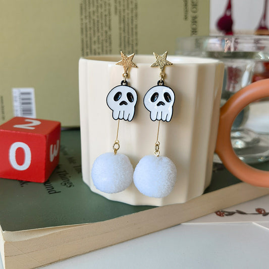 Alloy New Fashion Halloween Ghost Earrings MIC-JiuY036