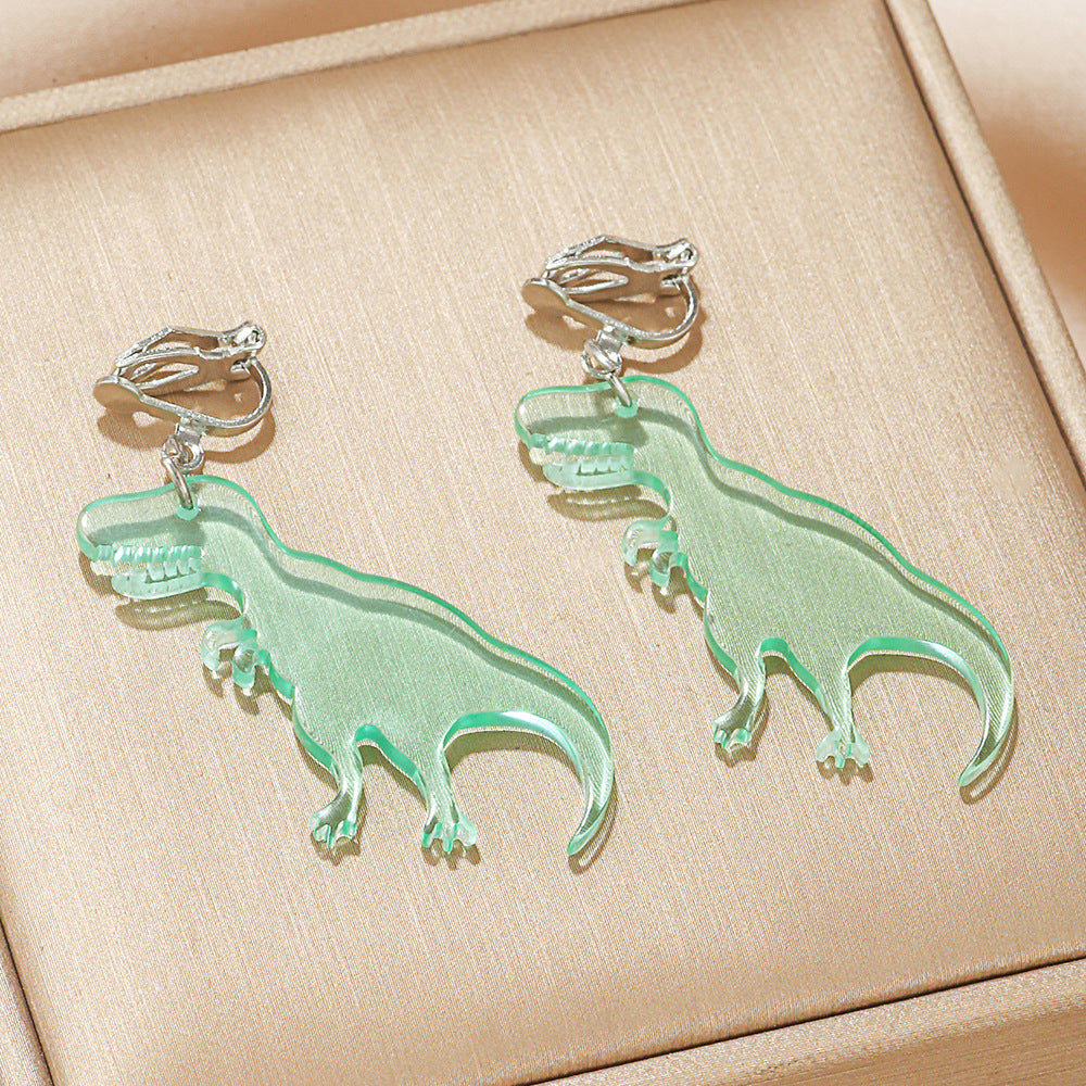 Acrylic Creative Dinosaur Earrings (Minimo de Compra 2) MIC-LiangR002