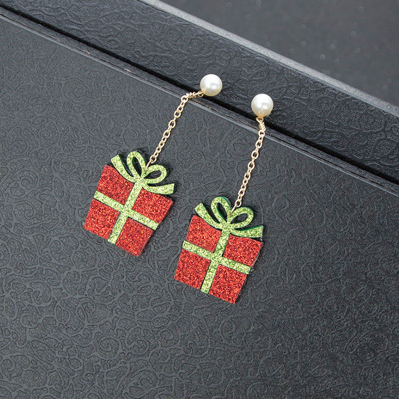 Alloy Christmas cartoon earrings MIC-DuoH001