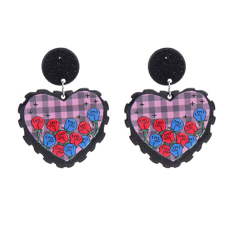 Acrylic New Love Earrings (Minimo de Compra 2) MIC-ChouT029