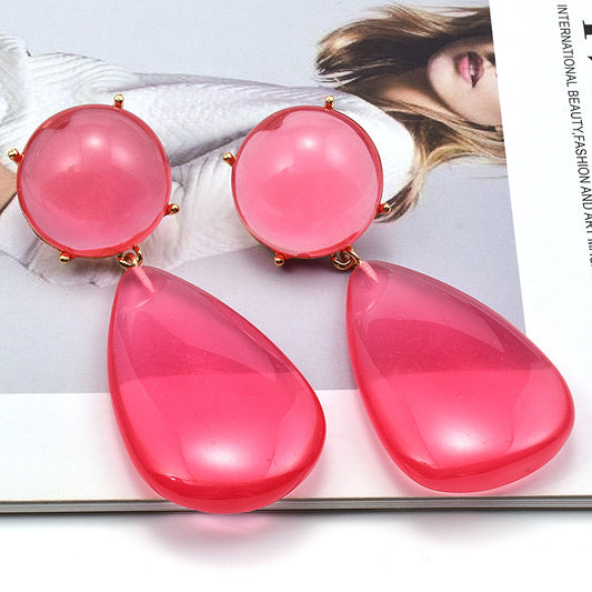 Alloy simple and cute temperament earrings (Minimo de Compra 2) MIC-ShenK002