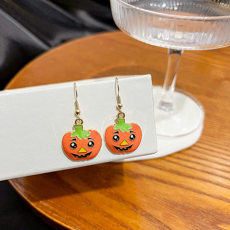 Acrylic Halloween vampire lip earrings MIC-MDD043