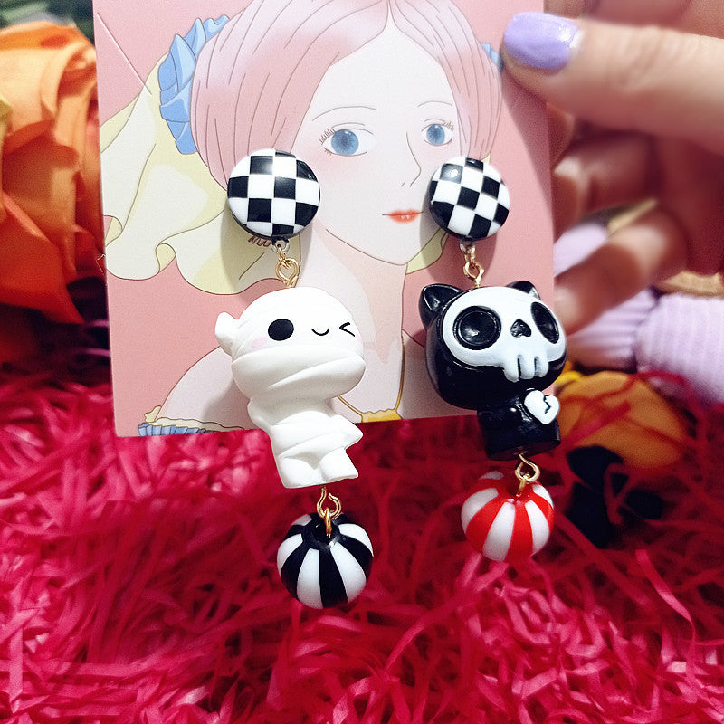 S925 Silver Post Cartoon Earrings MYA-XingJ029