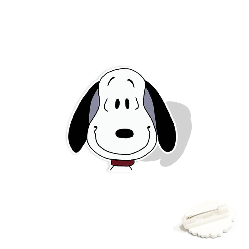 Acrylic cartoon cute Snoopy brooch (Minimo de compra 2) MIC-WeiJ002