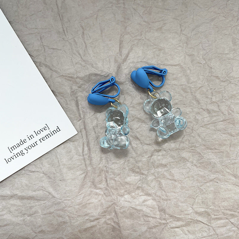 Alloy Bear Love Earrings MYA-ABL033