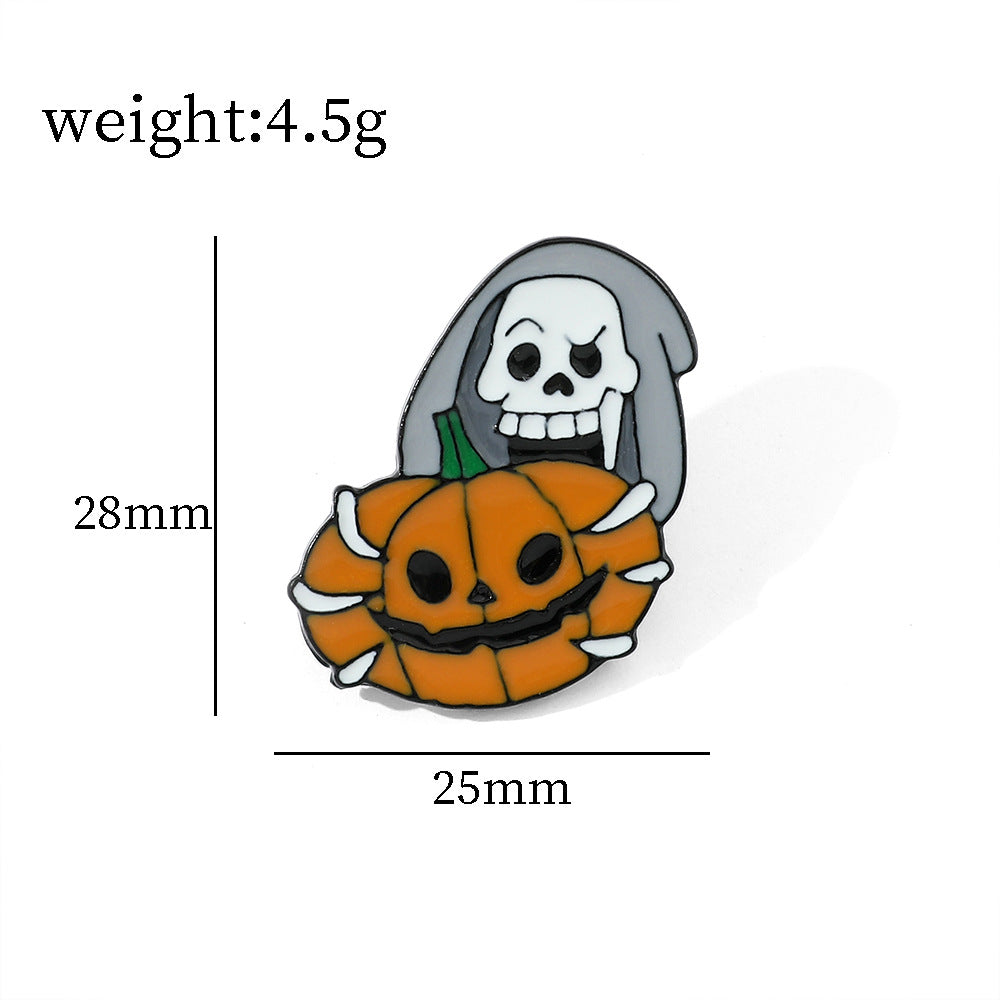 Alloy Halloween pumpkin monster brooch (Minimo de Compra 2) MIC-ShengY045