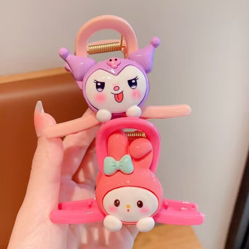 Plastic cartoon cute hair clip (Minimo de Compra 2) MIC-TanC001