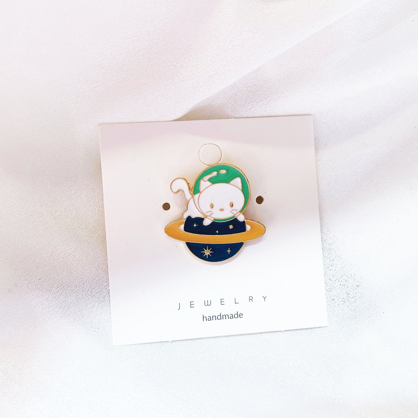 Alloy starry sky cat brooch MIC-KaL021