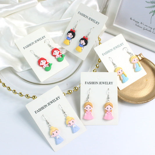 Acrylic Creative Little Princess Earrings  (Minimo de Compra 2) MYA-PingH027